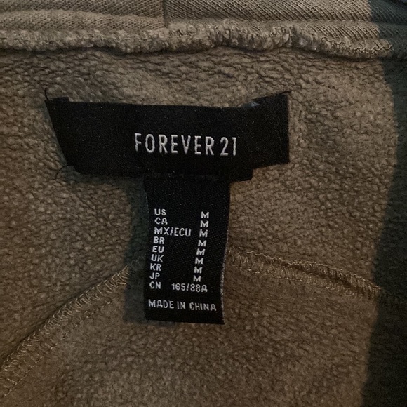 Forever 21 Sweatshirt Jacket - Picture 2 of 3